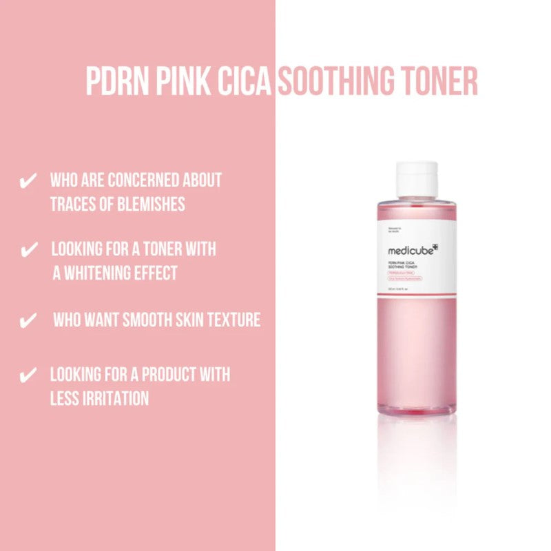 Medicube - Pdrn Pink Cica Soothing Toner - 250Ml