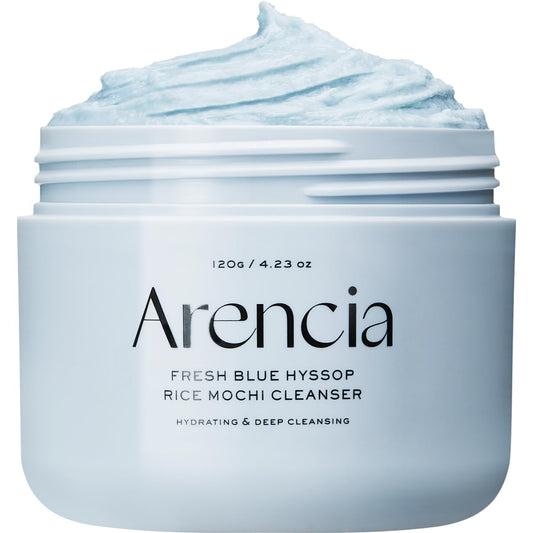 Arencia - Fresh Blue Hyssop Rice Mochi Cleanser, 4.23oz / 120g