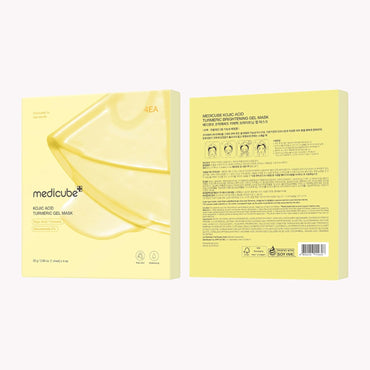 Medicube - Kojic Acid Turmeric Brightening Gel Mask Set(pack of 4) -28g/each