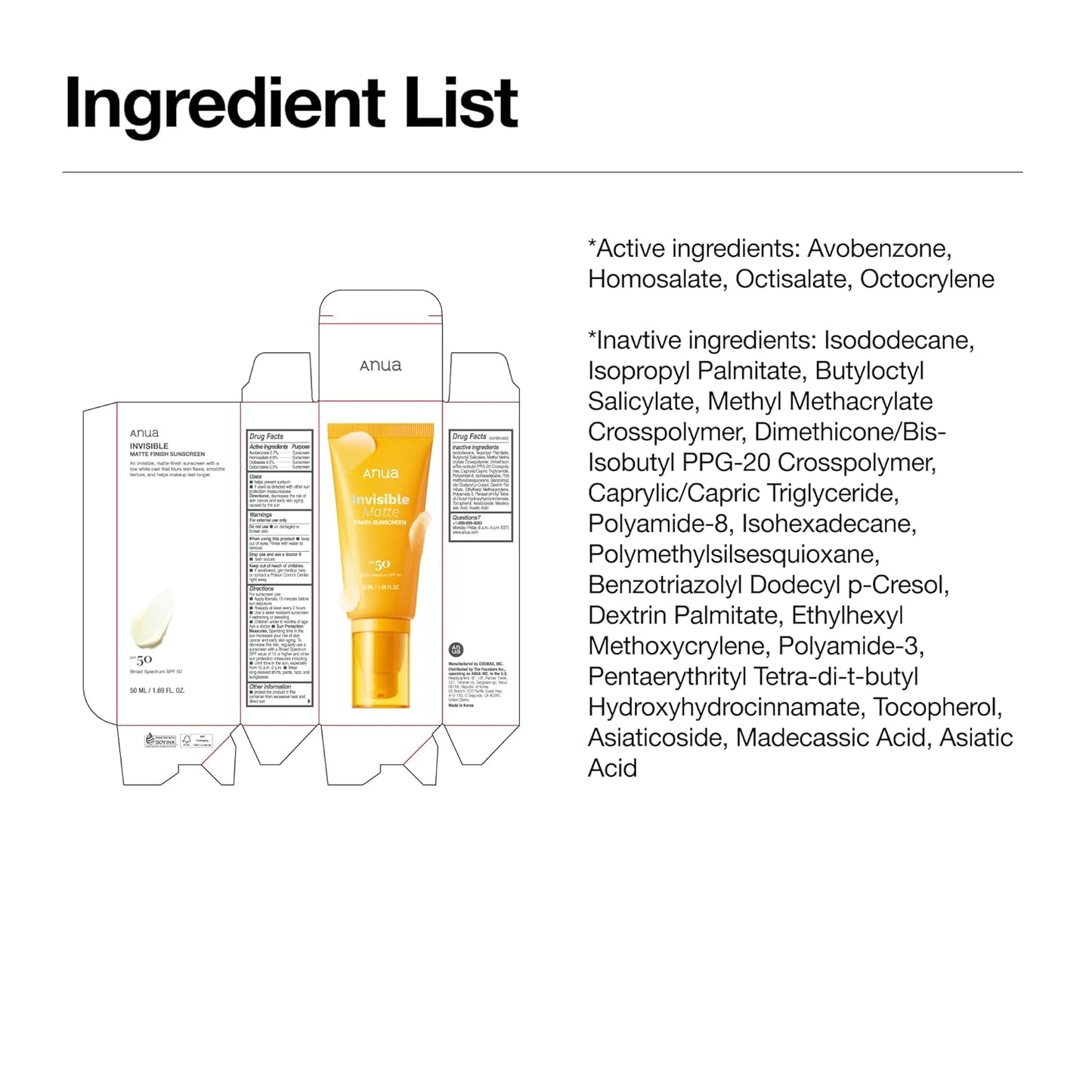 Invisible Matte Finish Sunscreen - 50Ml