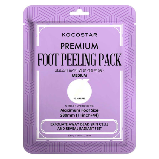KocoStar Premium Foot Peeling Pack Medium Size 280mm(11inch/44) 50Ml
