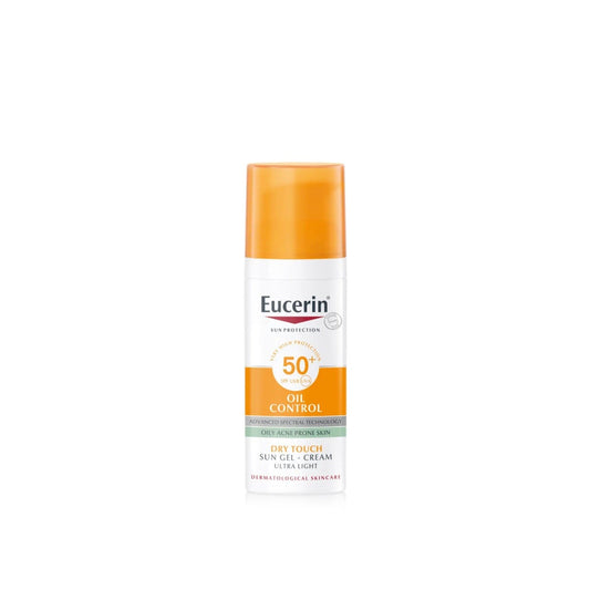 Eucerin Oil Control Dry Touch Sun Gel-Cream Ultra Light SPF50+ 50ml bottle