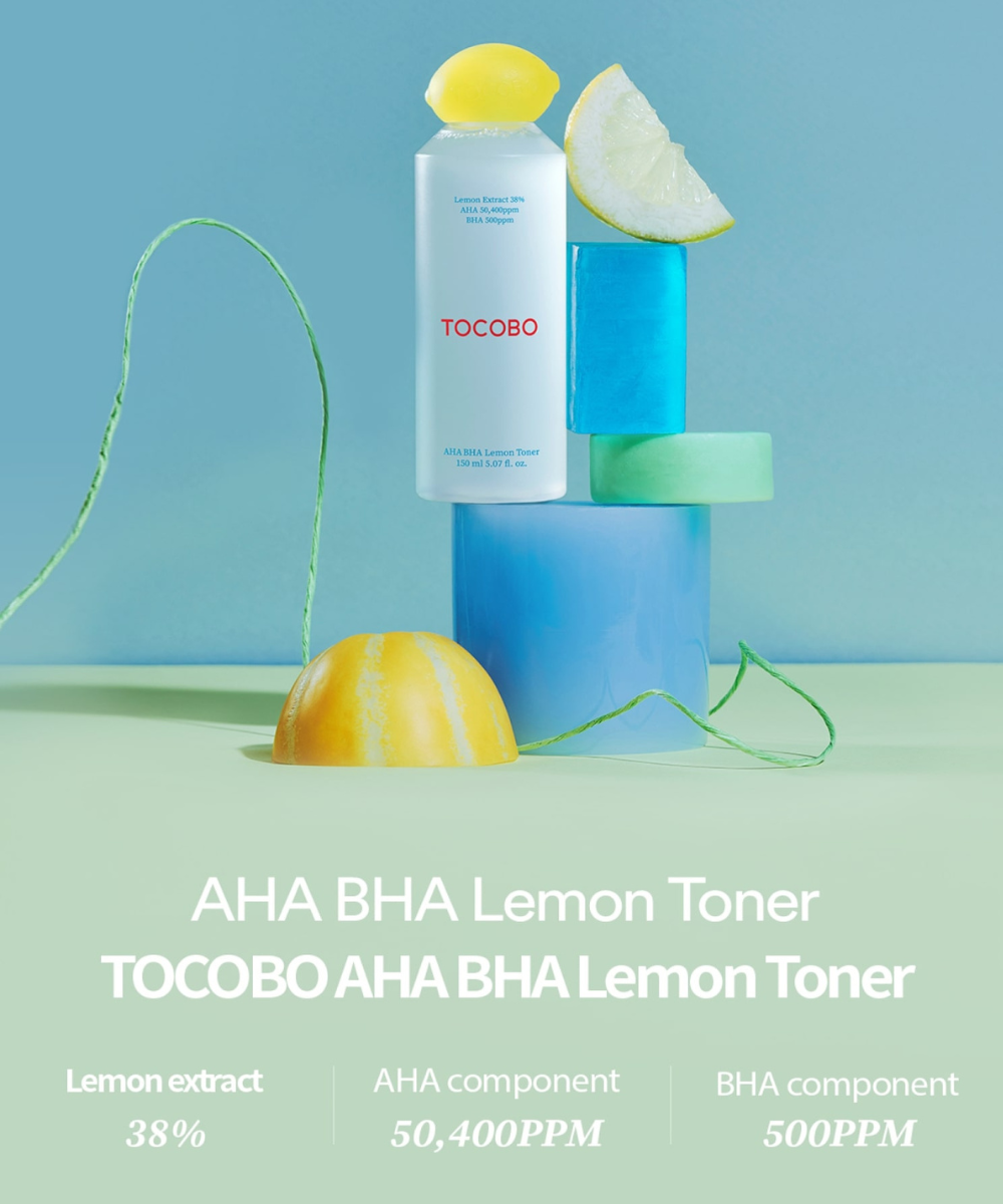 TOCOBO: AHA BHA LEMON TONER 150ML