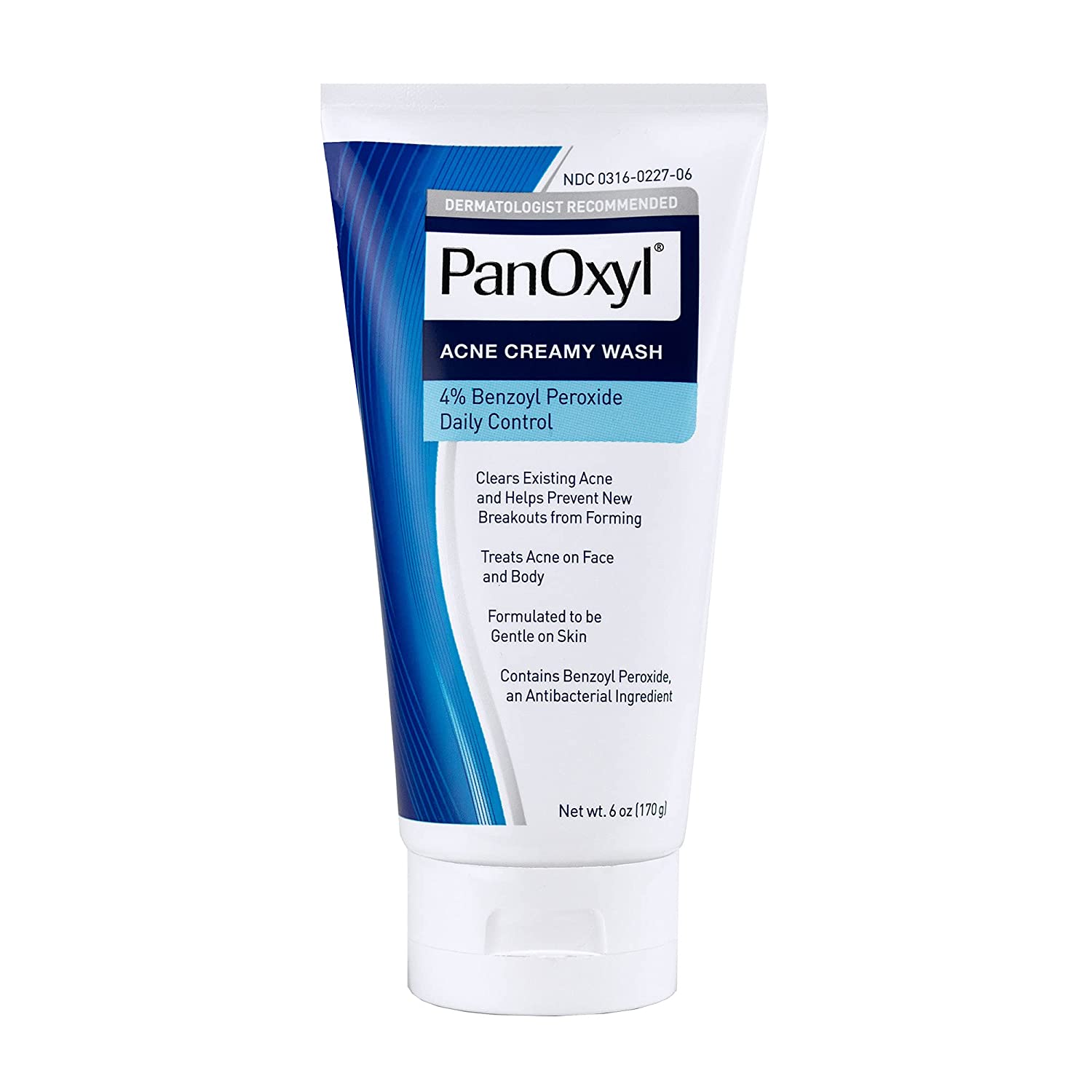 PanOxyl® Acne Creamy Wash Benzoyl Peroxide 4% Daily Control 6oz | 170g