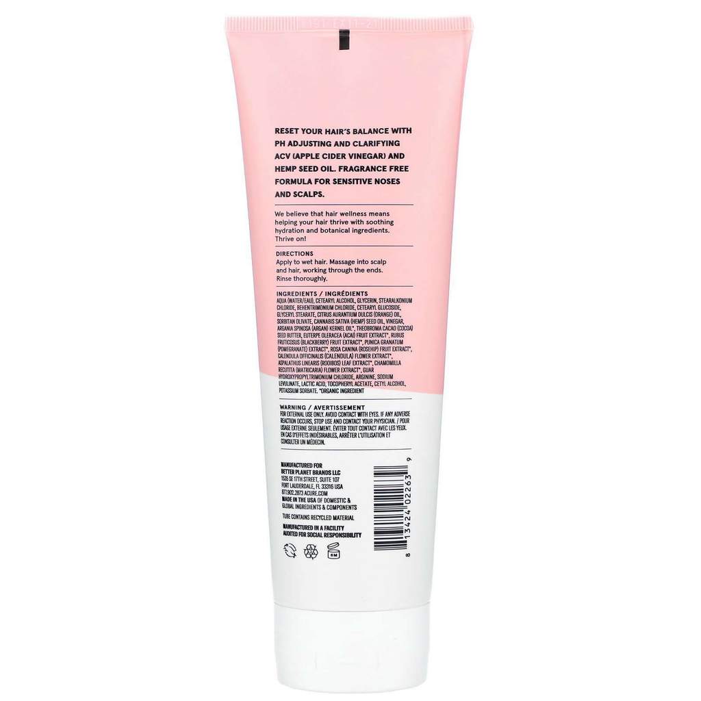 ACURE® Buildup Balancing Hemp & ACV Conditioner, 8 fl