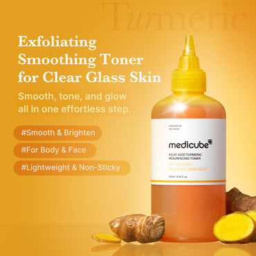 Medicube Kojic Acid Turmeric Resurfacing Toner bottle