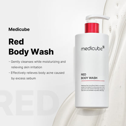 Medicube Red Body Wash lather texture