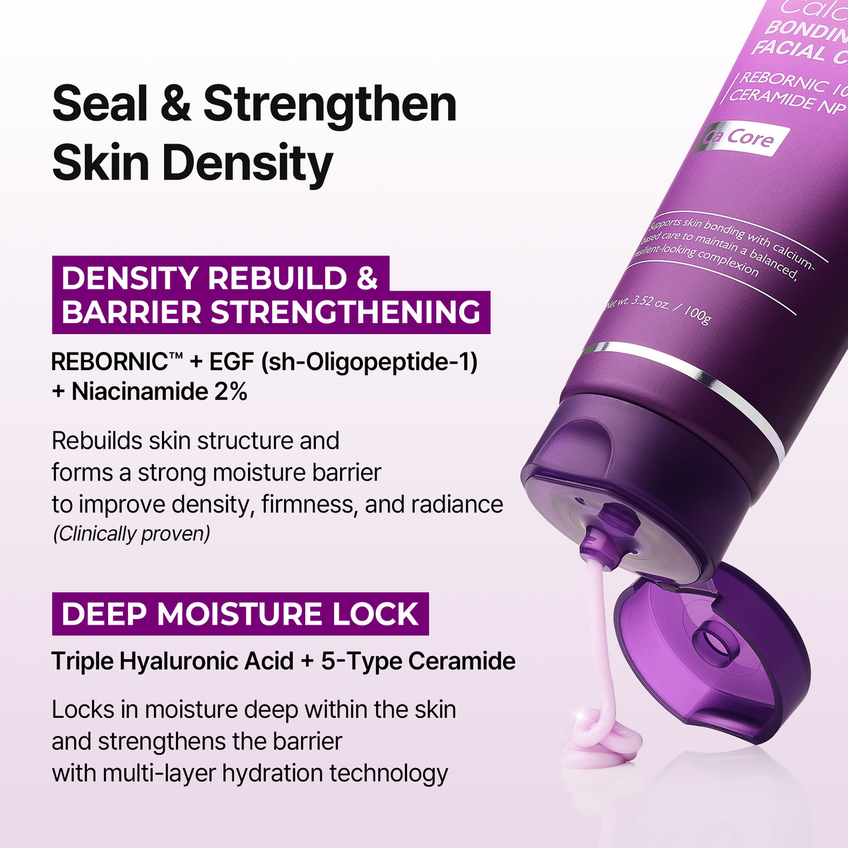 Dr.Melaxin Calcium Bonding Facial Cream key ingredients and hydration