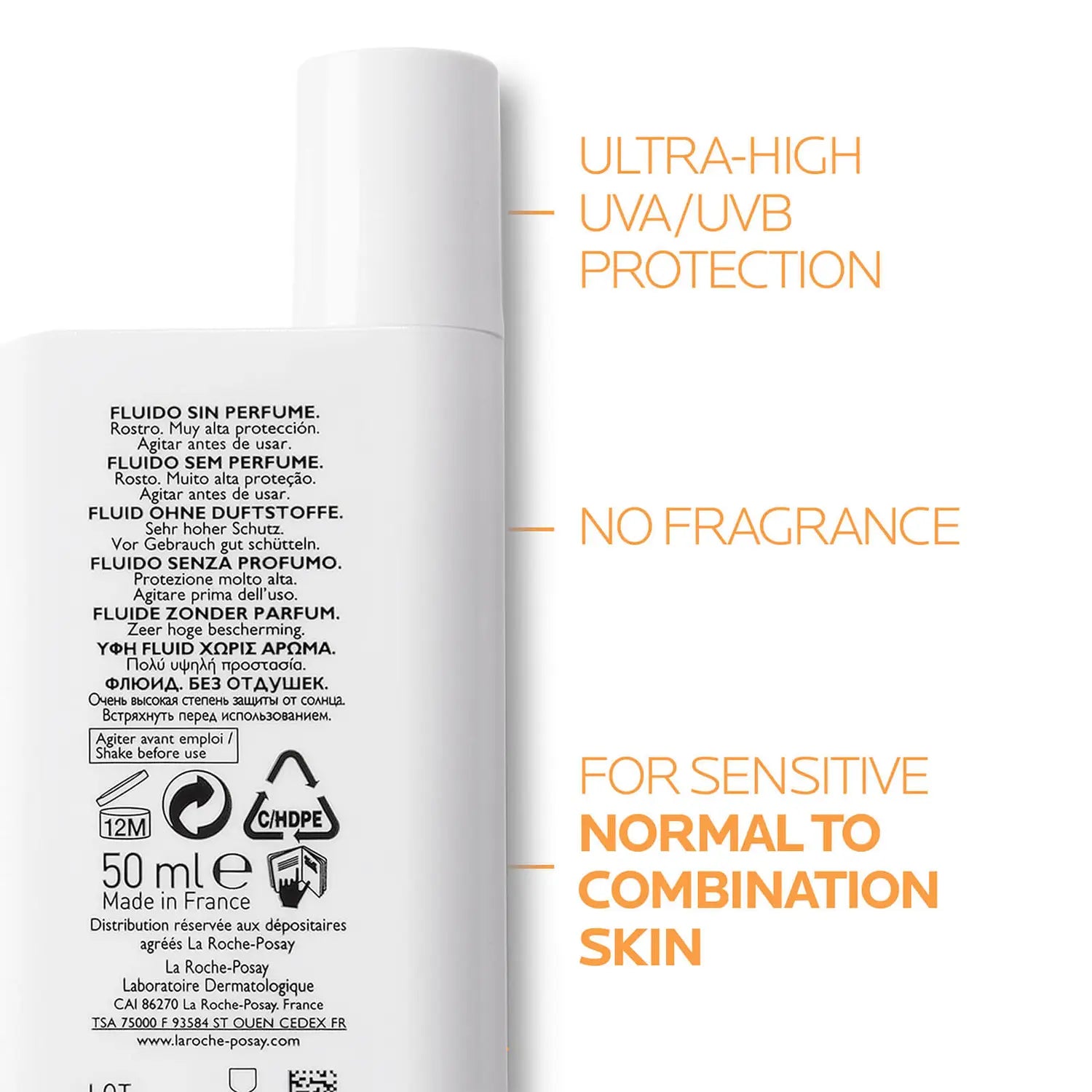 Anthelios UVmune Fluid Sunscreen for Face 50 mL Tinted