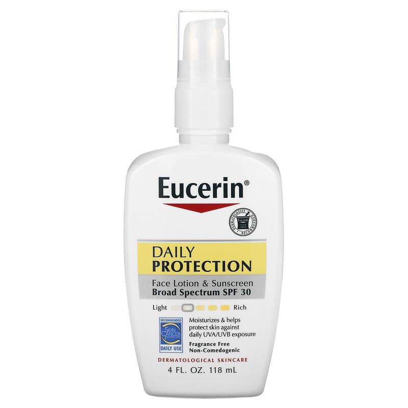 Daily Protection Face Lotion & Sunscreen, SPF 30, Fragrance Free, 4 fl oz