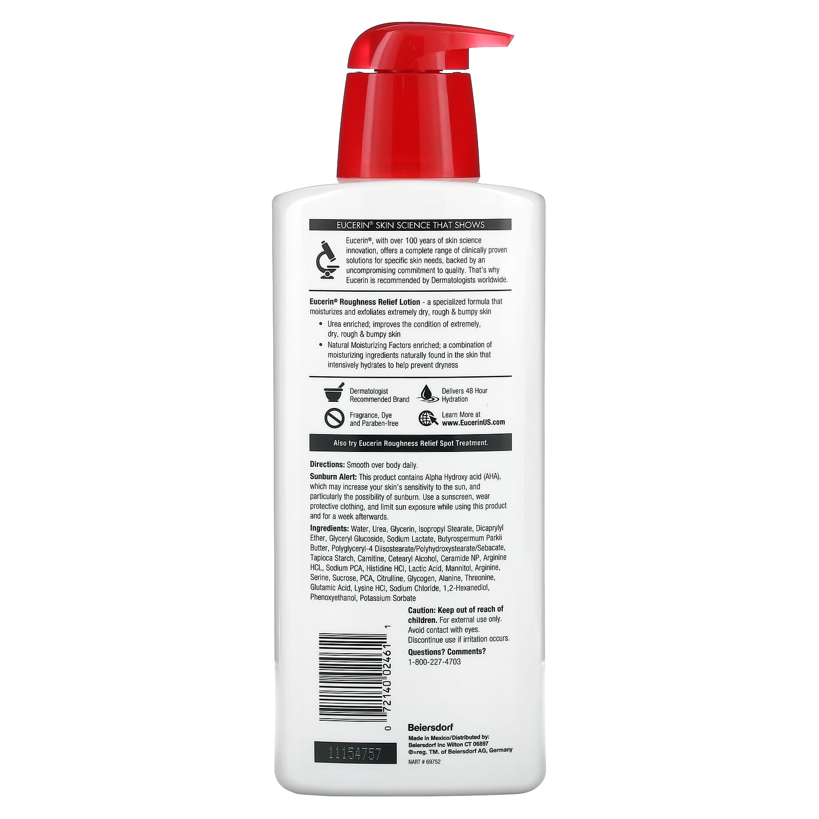 Roughness Relief Lotion, Fragrance Free, 16.9 fl oz (500 ml)