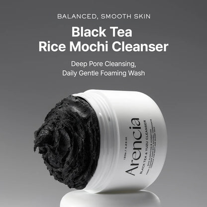 Arencia - Black Tea Rice Mochi Cleanser, 4.23oz / 120g