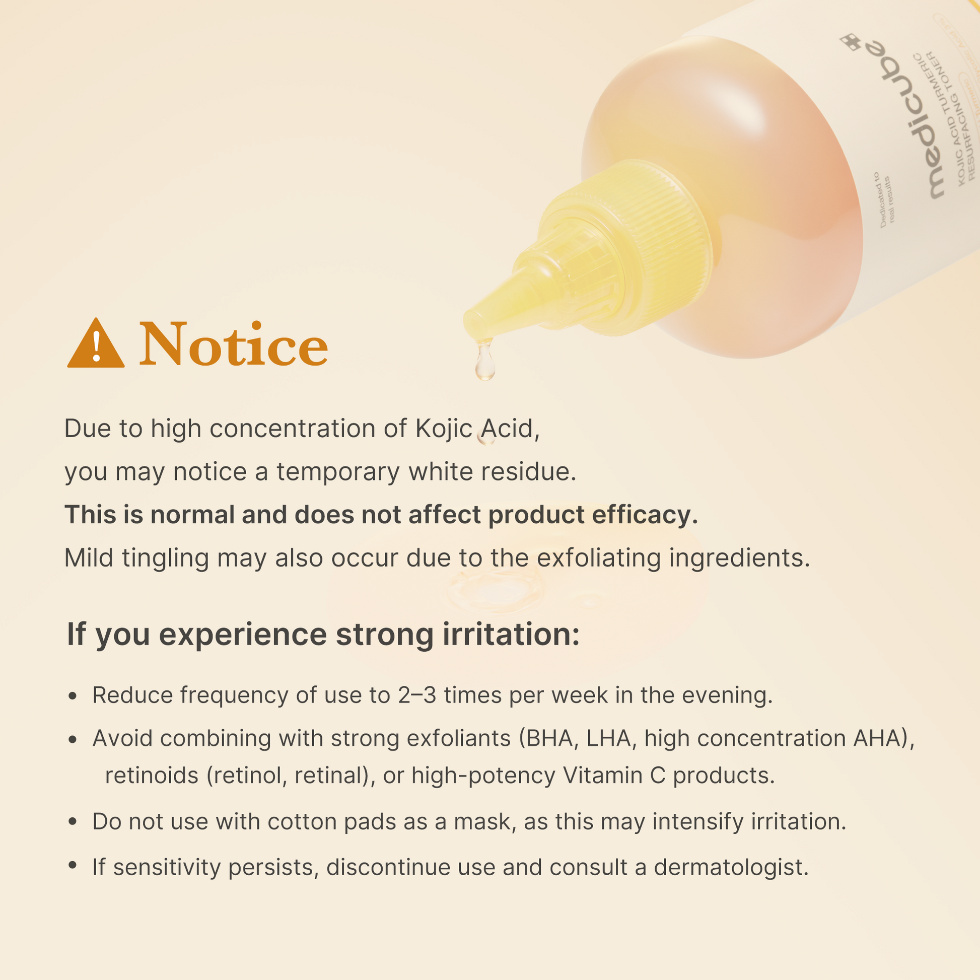 Medicube Kojic Acid Turmeric Resurfacing Toner texture