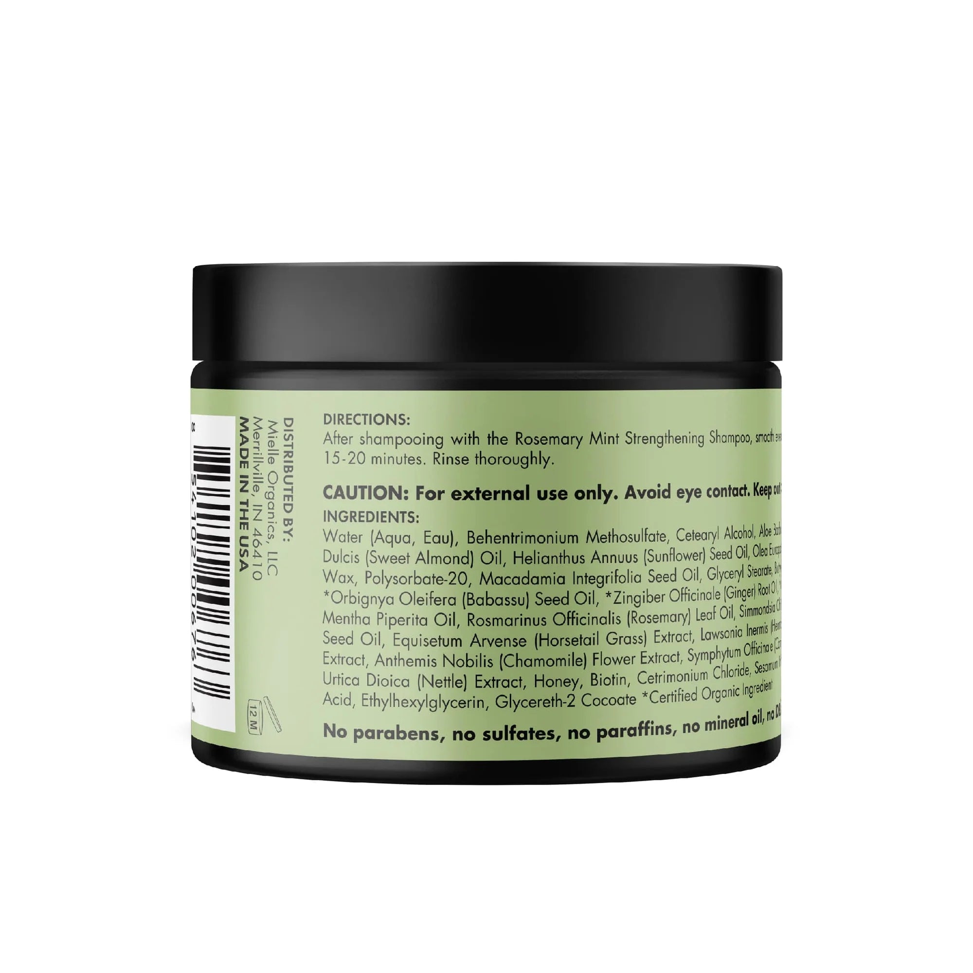 Strengthening Hair Masque, Rosemary Mint, 12 OZ (340g)