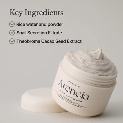 Arencia - Rice Mucin Cleanser, 4.23oz / 120g