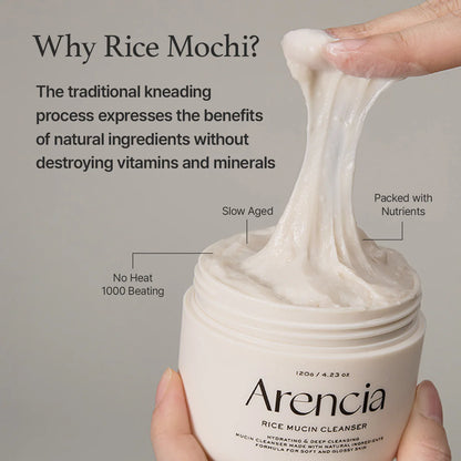 Arencia - Rice Mucin Cleanser, 4.23oz / 120g