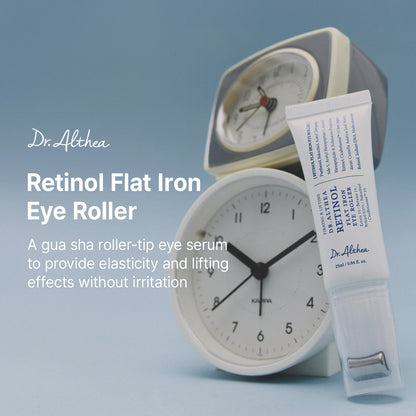 Dr. Althea Retinol Flat Iron Eye Roller device close-up
