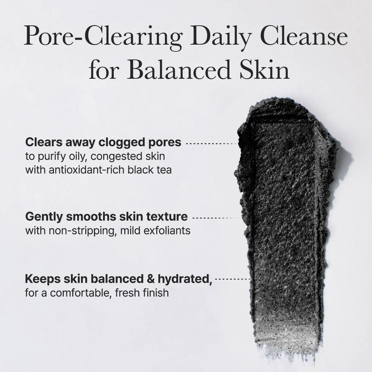 Arencia - Black Tea Rice Mochi Cleanser, 4.23oz / 120g