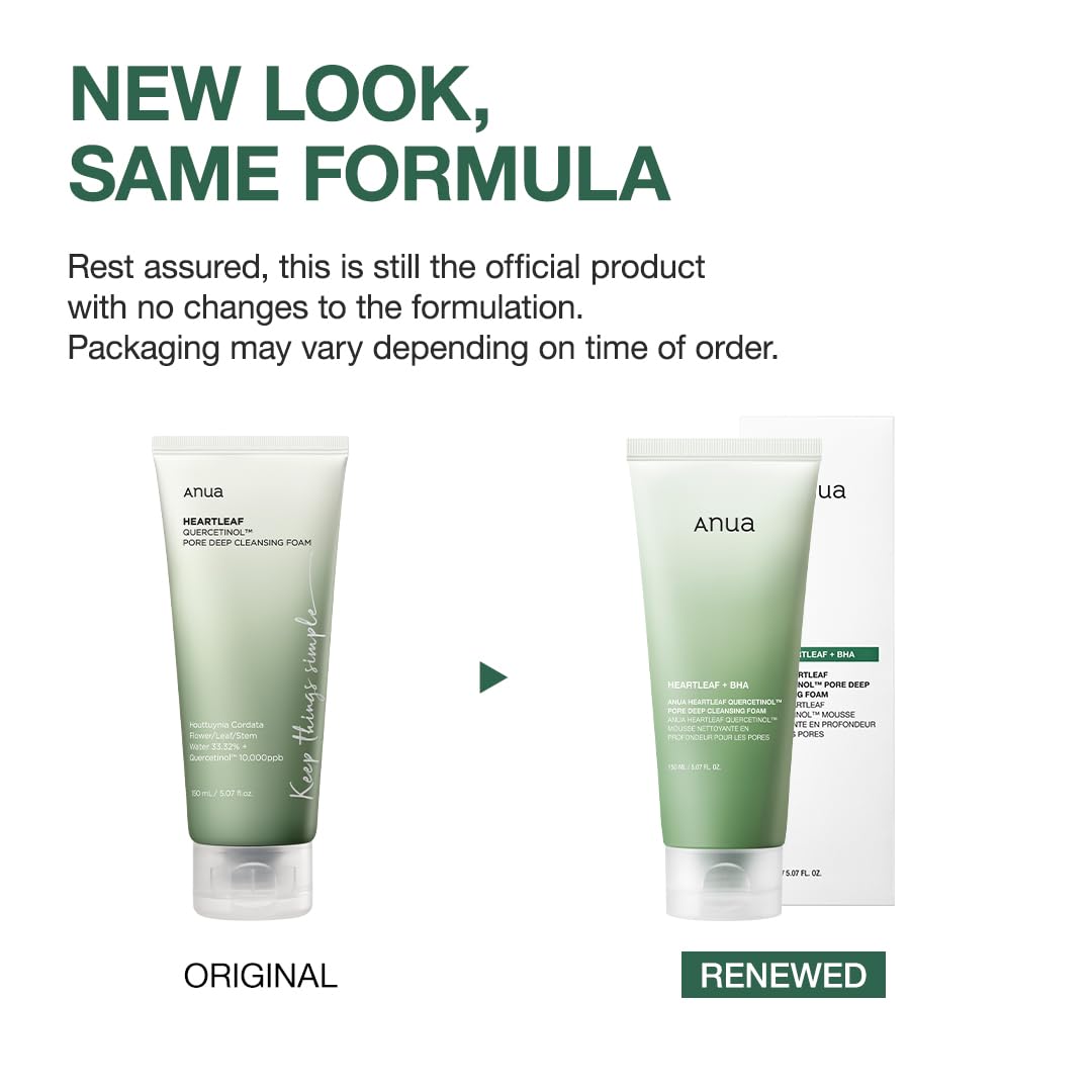 Heartleaf Quercetinol Pore Deep Cleansing Foam + BHA 150ml
