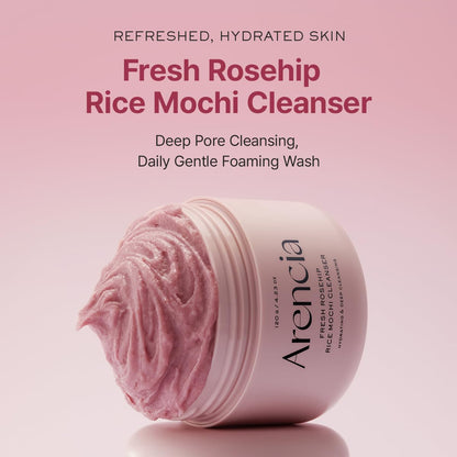 Arencia - Fresh Rosehip Rice Mochi Cleanser, 4.23oz / 120g
