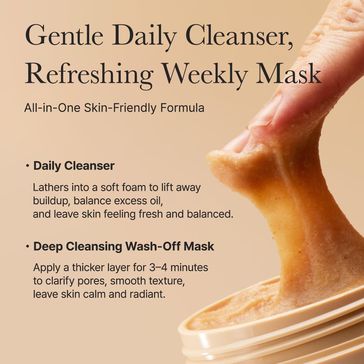 Arencia - Calendula Rice Mochi Cleanser, 4.23oz / 120g