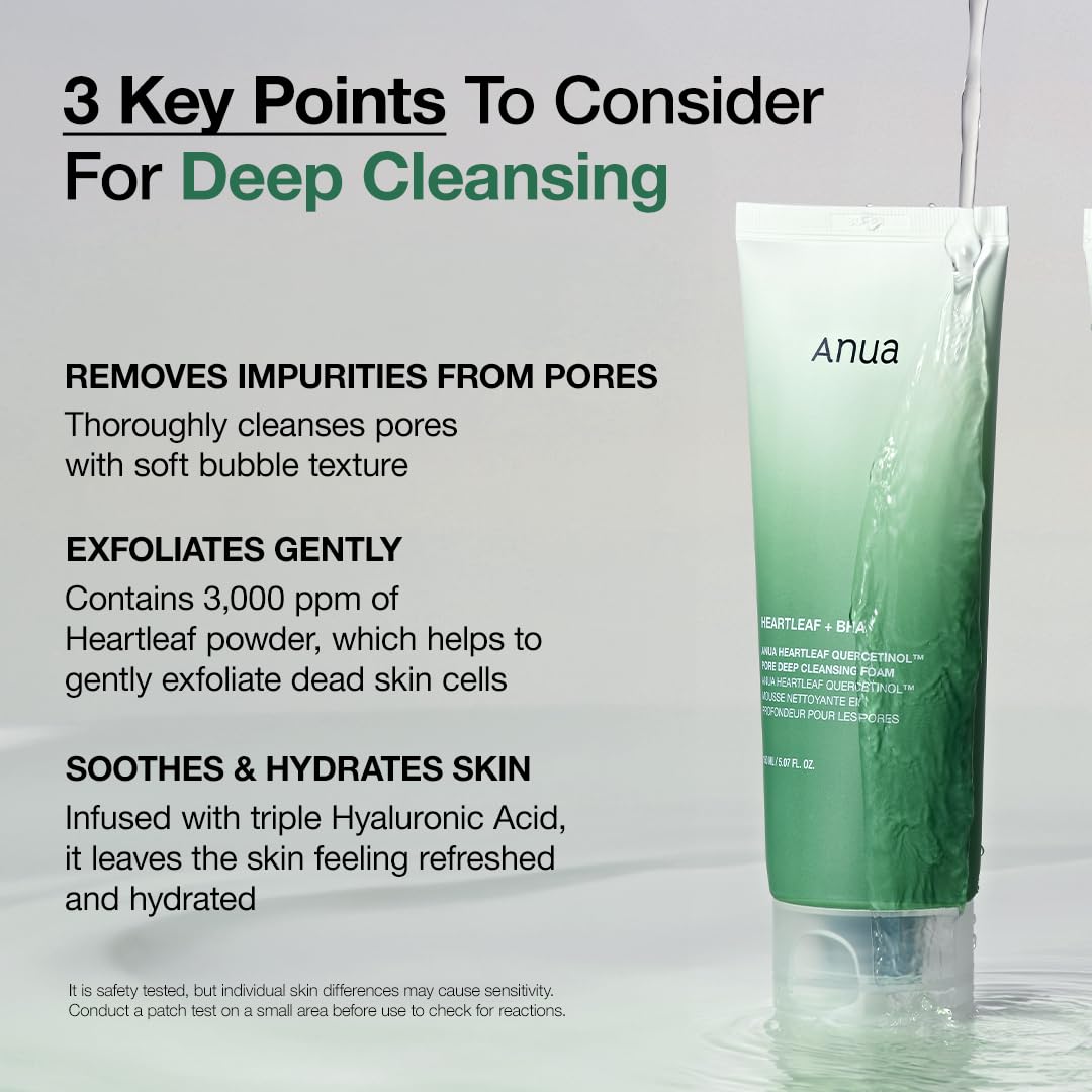 Heartleaf Quercetinol Pore Deep Cleansing Foam + BHA 150ml