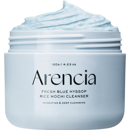 Arencia - Fresh Blue Hyssop Rice Mochi Cleanser, 4.23oz / 120g