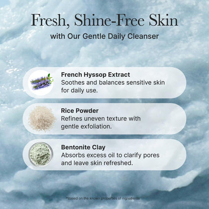 Arencia - Fresh Blue Hyssop Rice Mochi Cleanser, 4.23oz / 120g