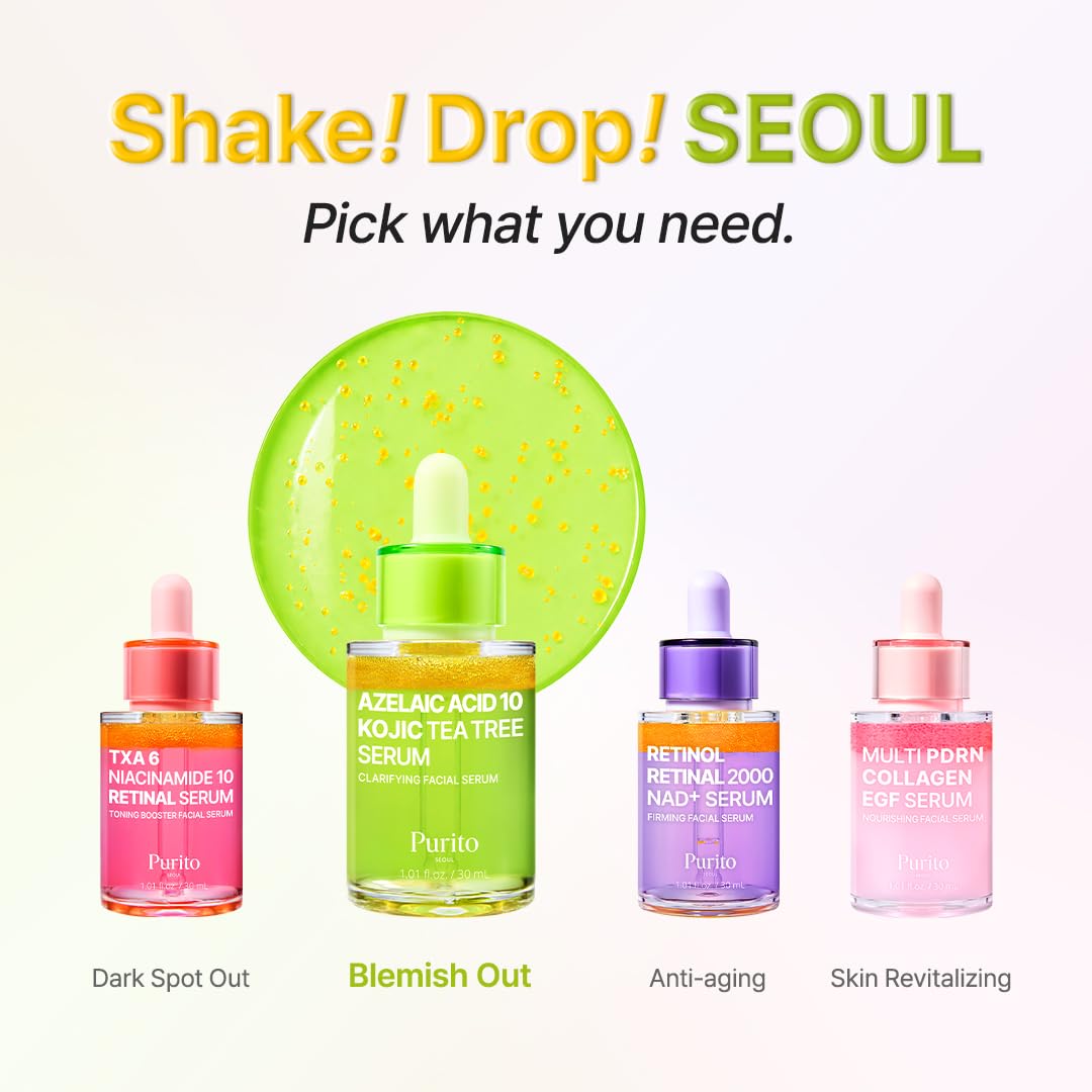 Purito SEOUL - Azelaic Acid 10 Kojic Tea Tree Serum - 30Ml
