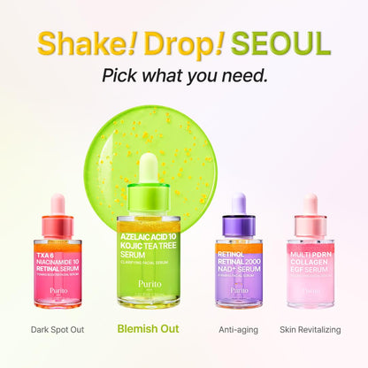 Purito SEOUL - Azelaic Acid 10 Kojic Tea Tree Serum - 30Ml