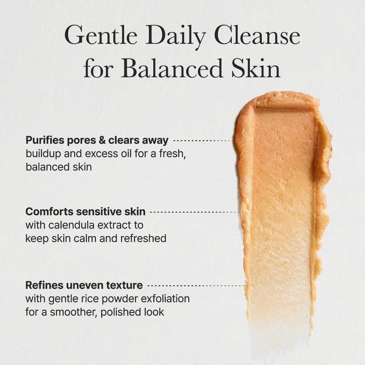 Arencia - Calendula Rice Mochi Cleanser, 4.23oz / 120g
