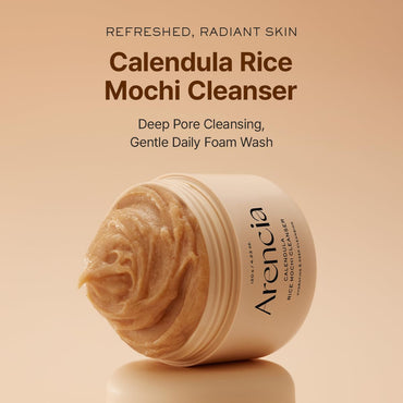 Arencia - Calendula Rice Mochi Cleanser, 4.23oz / 120g