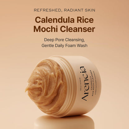 Arencia - Calendula Rice Mochi Cleanser, 4.23oz / 120g