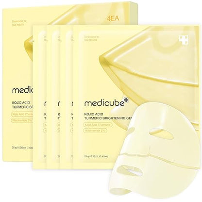 Medicube - Kojic Acid Turmeric Brightening Gel Mask Set(pack of 4) -28g/each