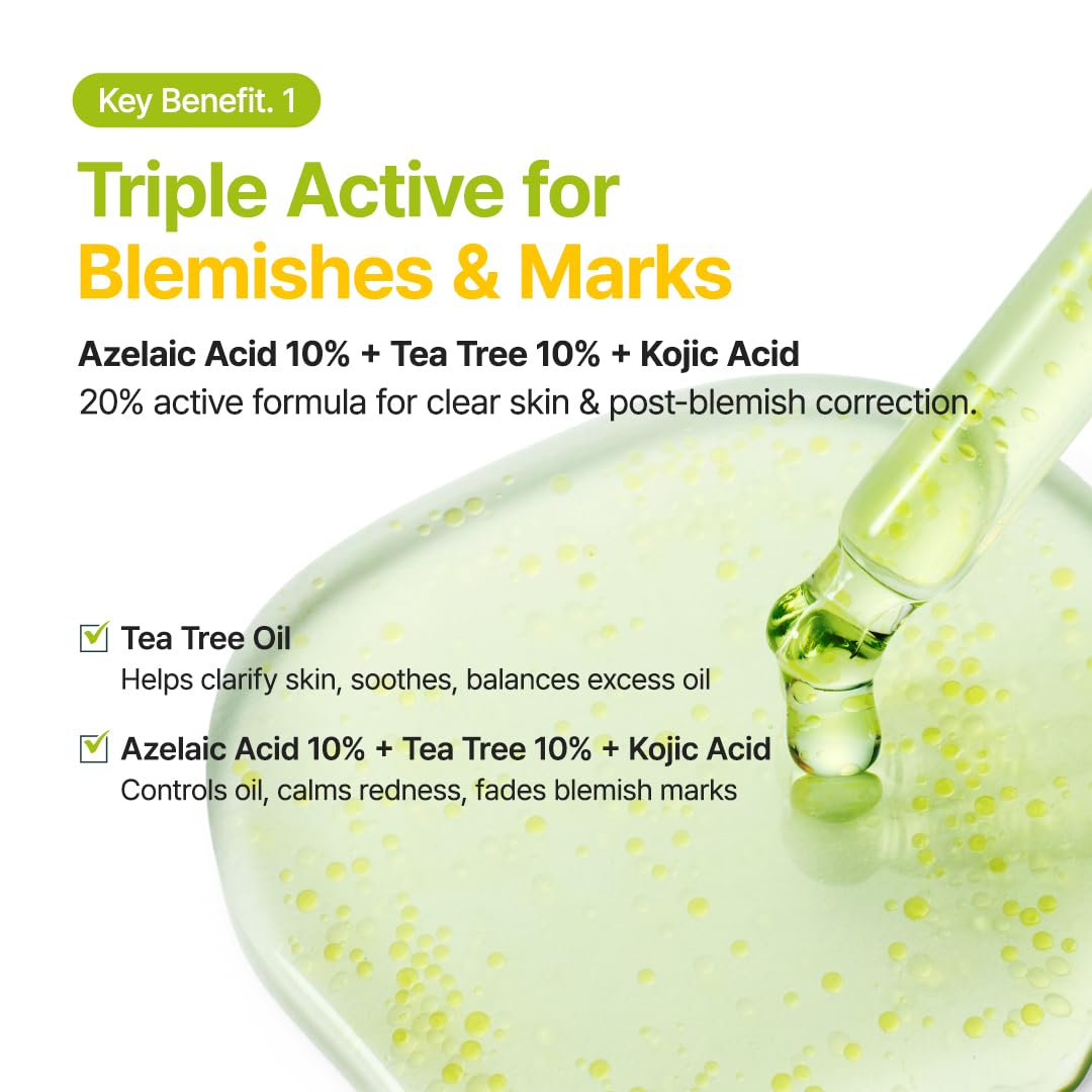 Purito SEOUL - Azelaic Acid 10 Kojic Tea Tree Serum - 30Ml
