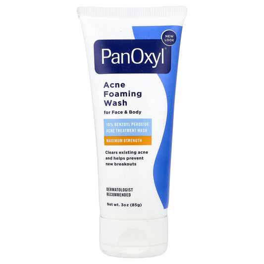 Acne Foaming Wash Benzoyl Peroxide 10% Maximum Strength 3oz