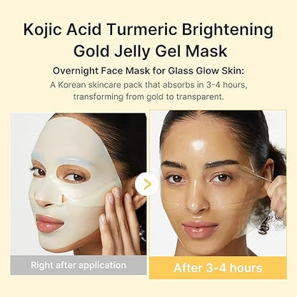 Medicube - Kojic Acid Turmeric Brightening Gel Mask Set(pack of 4) -28g/each