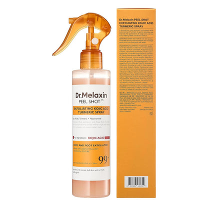 Dr.Melaxin - Peel Shot Exfoliating Kojic Acid Turmeric Spray Body and Foot Exfoliator - 200ml