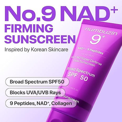 Numbuzin - No.9 NAD Peptides Dewy Sun Essence SPF50+ 50ML