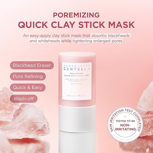 Madagascar Centella Poremizing Quick Clay Stick Mask, 27g