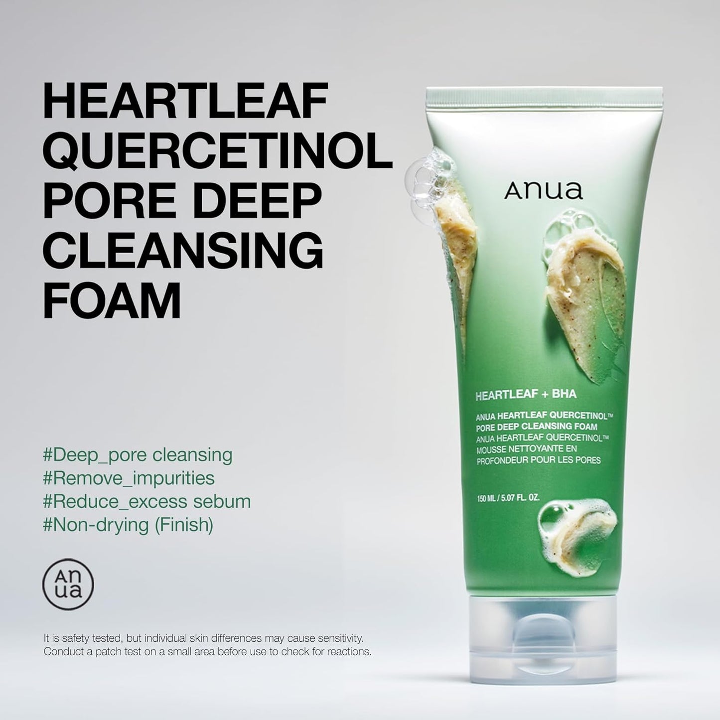Heartleaf Quercetinol Pore Deep Cleansing Foam + BHA 150ml