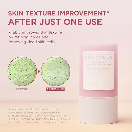 Madagascar Centella Poremizing Quick Clay Stick Mask, 27g