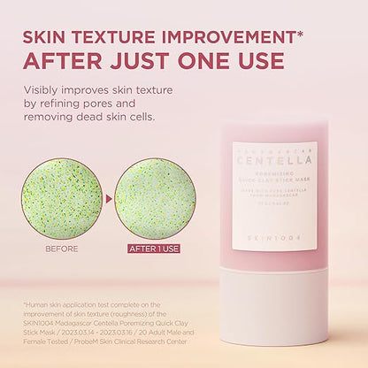 Madagascar Centella Poremizing Quick Clay Stick Mask, 27g