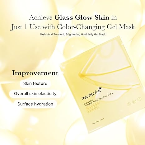 Medicube - Kojic Acid Turmeric Brightening Gel Mask Set(pack of 4) -28g/each