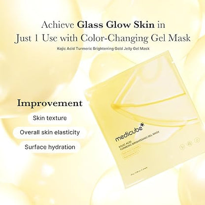 Medicube - Kojic Acid Turmeric Brightening Gel Mask Set(pack of 4) -28g/each
