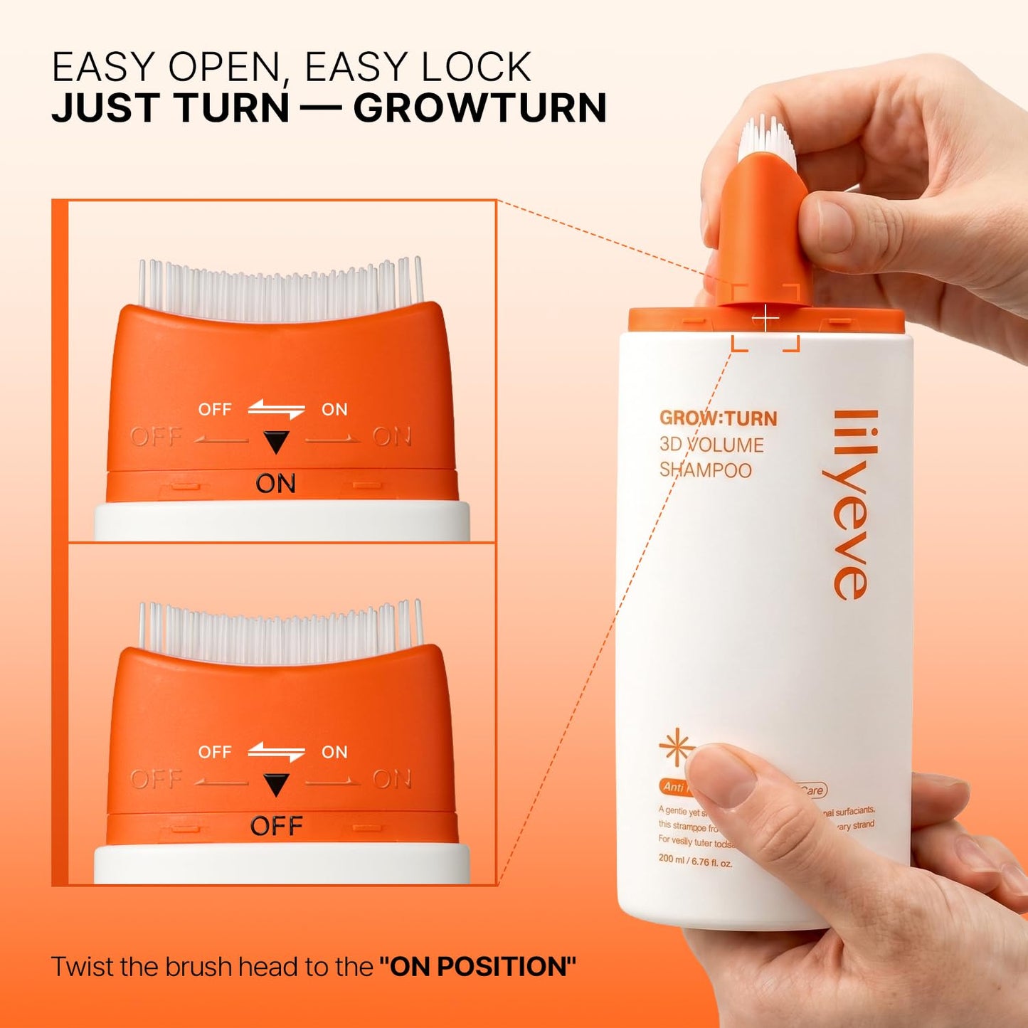 Lilyeve - Grow Turn Exosome 3D Volume Brush Shampoo 200Ml