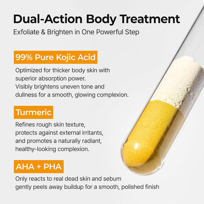 Dr.Melaxin - Peel Shot Exfoliating Kojic Acid Turmeric Spray Body and Foot Exfoliator - 200ml