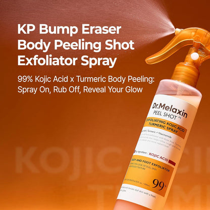 Dr.Melaxin - Peel Shot Exfoliating Kojic Acid Turmeric Spray Body and Foot Exfoliator - 200ml