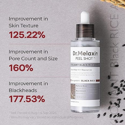 Dr.Melaxin - Peel Shot Exfoliant Black Rice Ampoule - 80 ml