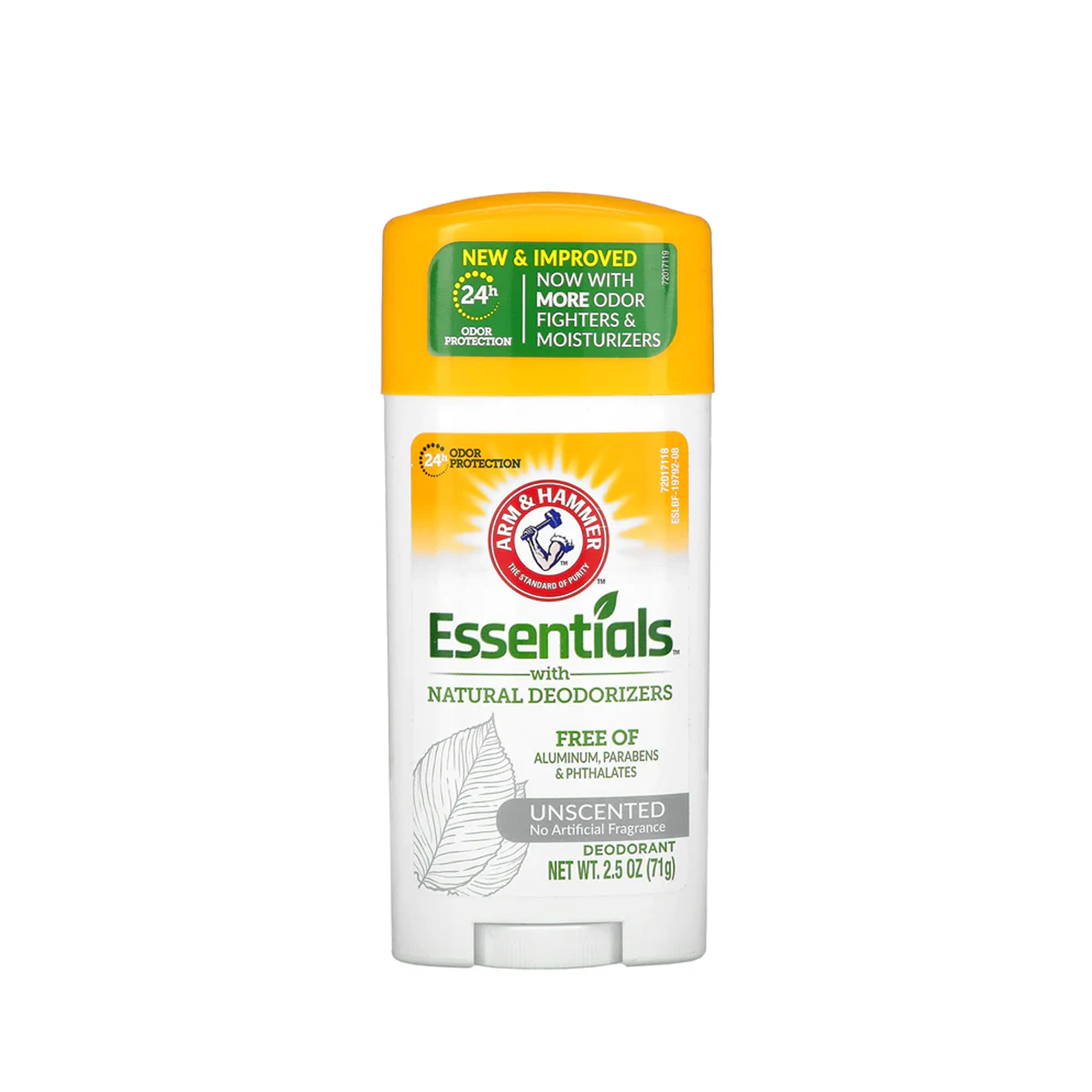 Essentials natural deodrant unscented 2.5oz